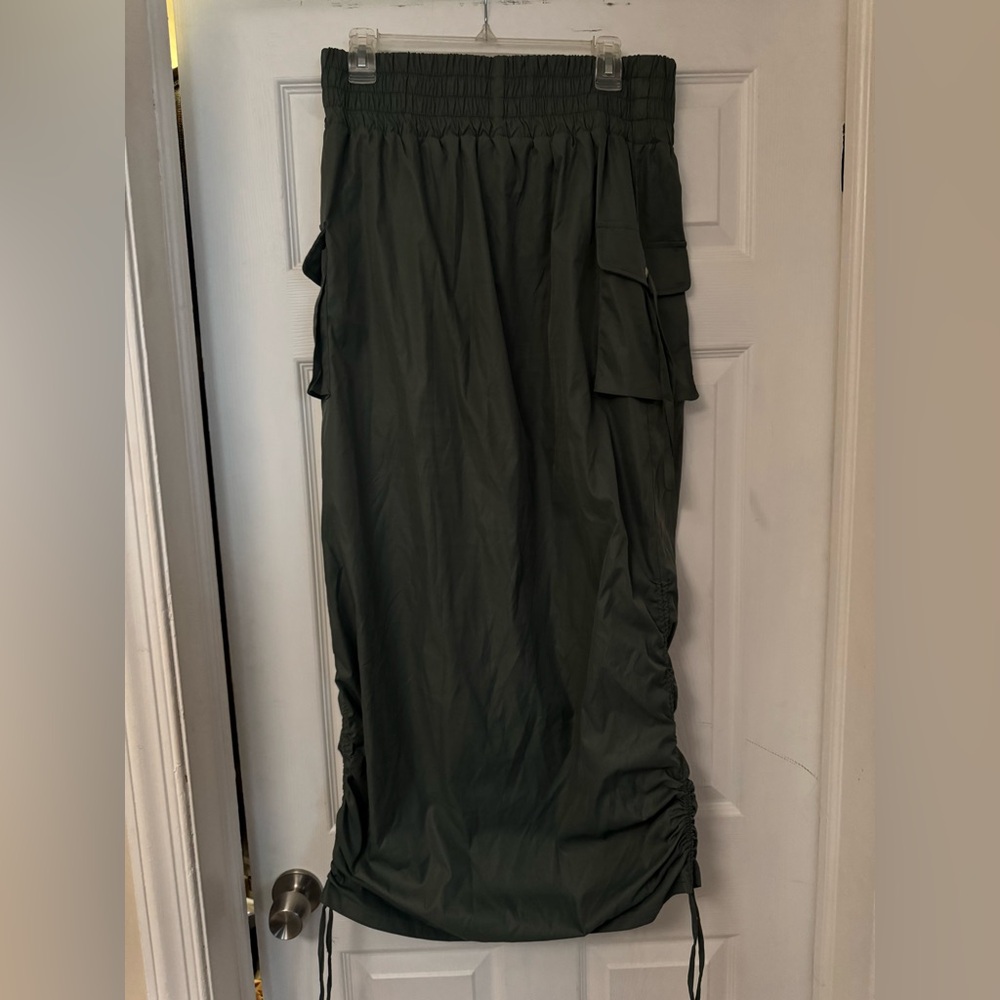 Fashion Nova Dark Green Maxi Skirt